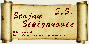 Stojan Sipljanović vizit kartica
